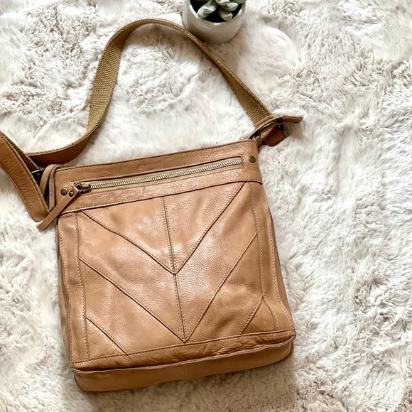 Lucky Brand Handbags - Lucky Brand Rayla Leather Patchwork Crossbody Bag